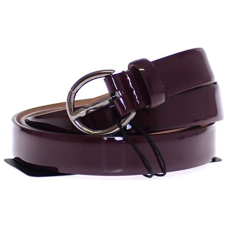 Dolce & Gabbana Purple Leather Logo Cintura Belt WOMAN BELTS purple-leather-logo-cintura-belt