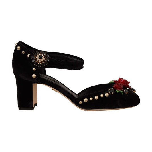 Dolce & Gabbana Black Crystal Rose Heel Sandals black-embellished-ankle-strap-heels-sandals-shoes s-l1600-45-15-f58cd666-4ca.jpg
