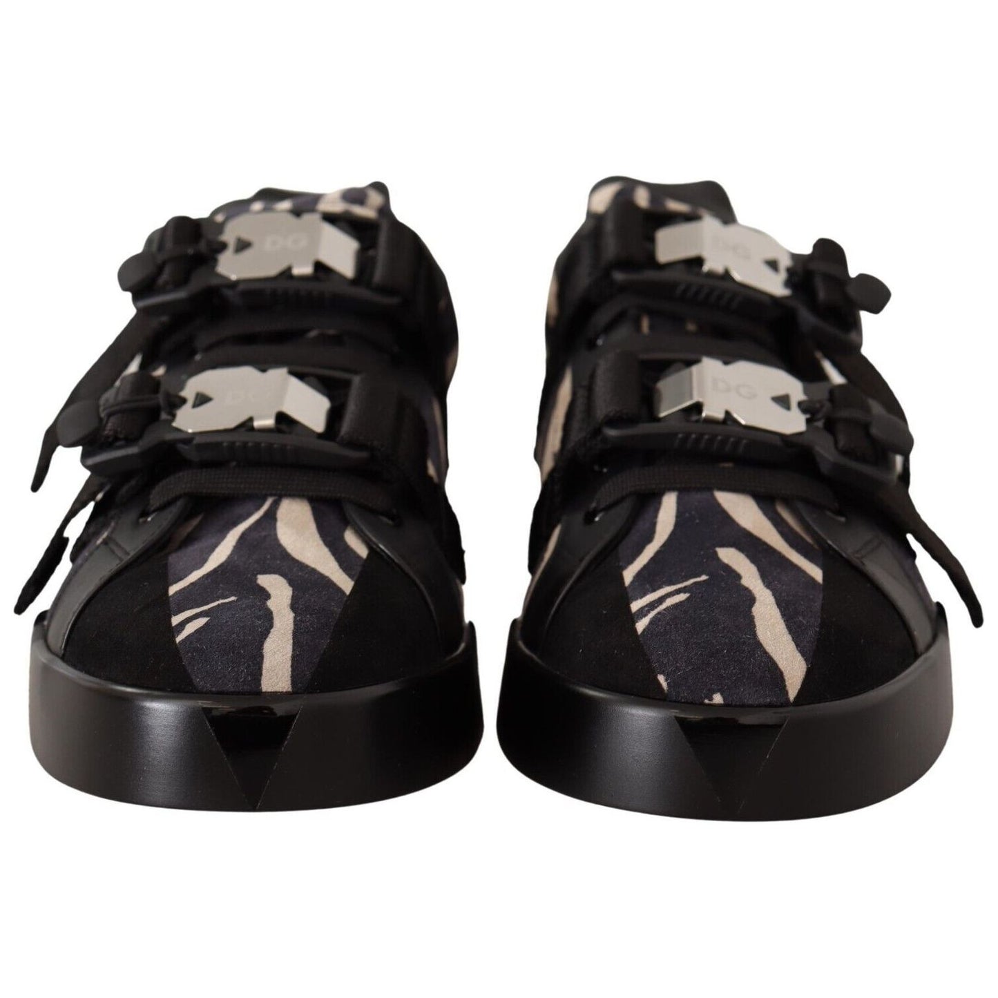 Dolce & Gabbana Zebra Suede Low Top Fashion Sneakers black-white-zebra-suede-rubber-sneakers-shoes-2 MAN SNEAKERS s-l1600-6-10-ec458309-128.jpg