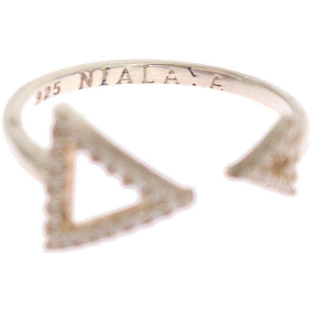 Ring Elegant Silver CZ Crystal Ring - Womens Accessory Nialaya
