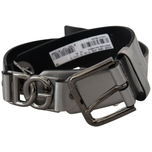 Dolce & Gabbana Chic Silver Leather Belt with Metal Buckle metallic-silver-leather-dg-logo-metal-buckle-belt s-l1600-72-9f44d2b3-1a8.jpg
