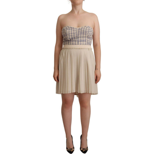 Guess Chic Beige Strapless A-Line Dress beige-checkered-pleated-a-line-strapless-bustier-dress WOMAN DRESSES s-l1600-99-9c5ed74e-af9.jpg