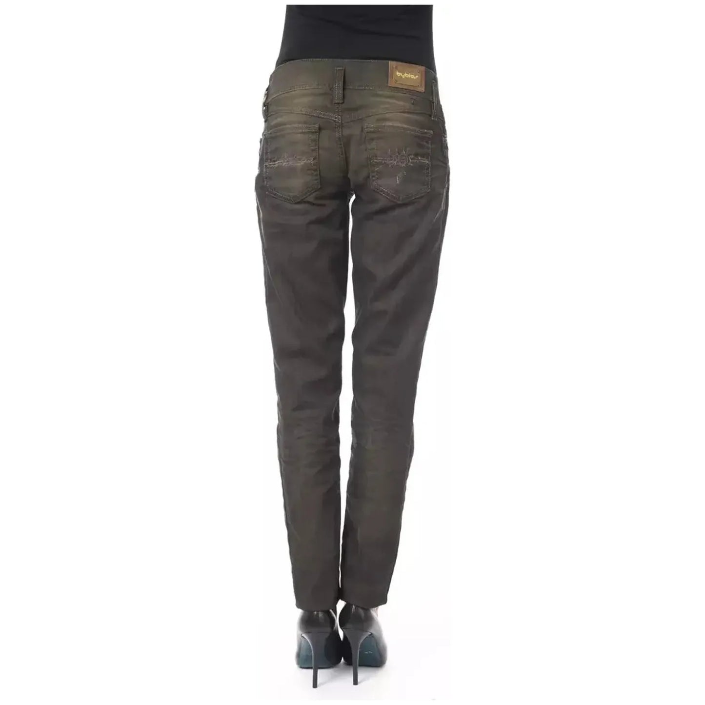 BYBLOS Sleek Black Washed Effect Jeans black-cotton-jeans-pant-17 stock_product_image_17638_1373414645-16-3b7c0175-1d2.webp