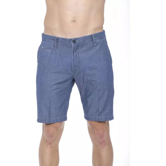 Armata Di Mare Chic Blue Cotton Bermuda Shorts for Men denim-short
