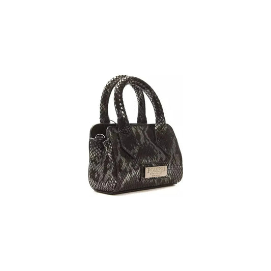 Pompei Donatella Elegant Leather Mini Tote with Python Print grigio-grey-handbag-3 Handbag stock_product_image_5783_1407878407-27-28c78750-18f.webp