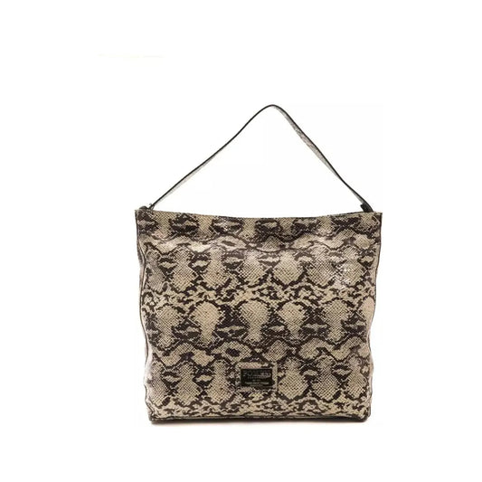 Pompei Donatella Chic Python Print Leather Shoulder Bag gray-leather-shoulder-bag-5 stock_product_image_5785_2115236820-30-437a811b-1d3.webp