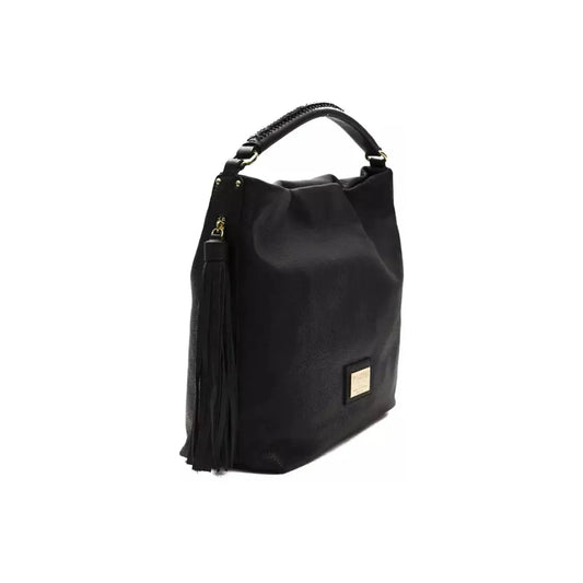 Pompei Donatella Elegant Black Leather Shoulder Bag nero-black-shoulder-bag stock_product_image_5798_1246562503-28-dc31c692-7cf.webp