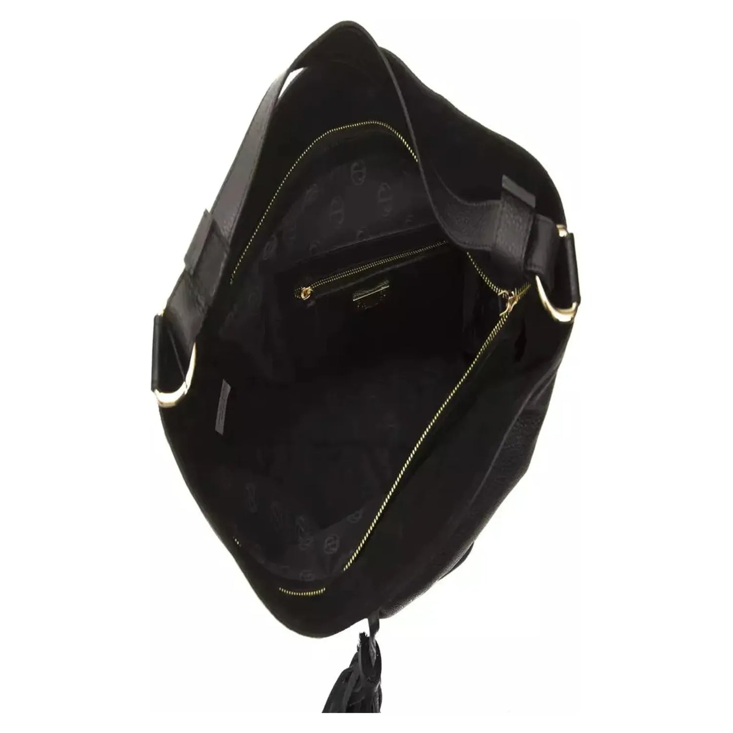 Pompei DonatellaElegant Leather Shoulder Bag in Timeless BlackMcRichard Designer Brands£159.00