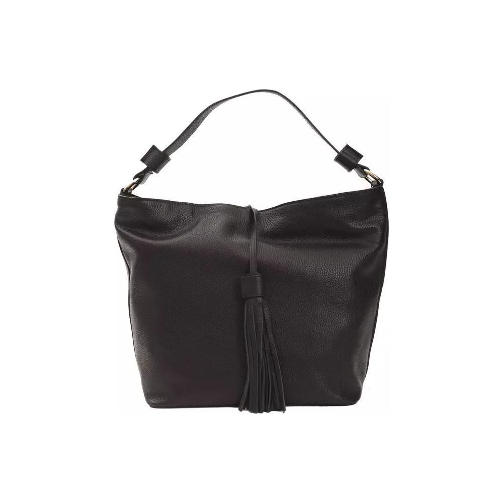 Pompei DonatellaSleek Black Leather Shoulder BagMcRichard Designer Brands£159.00