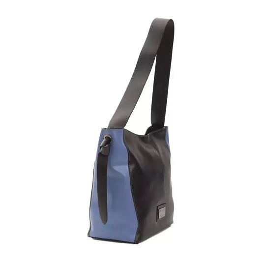Pompei Donatella Elegant Black Leather Shoulder Bag black-leather-shoulder-bag-3 stock_product_image_5840_137197180-22-a84b1443-9cc.webp