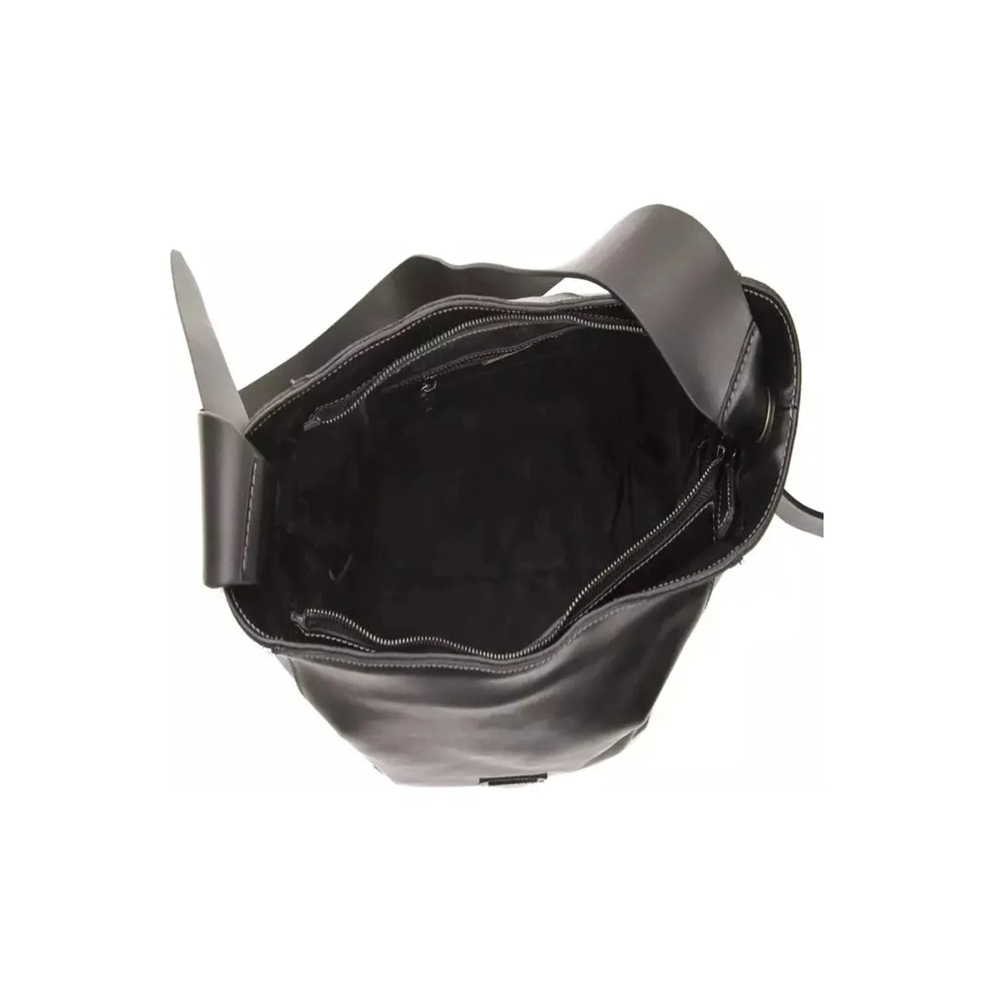 Pompei DonatellaElegant Black Leather Shoulder BagMcRichard Designer Brands£159.00