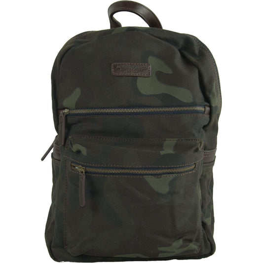 A.G. Spalding & Bros Elegant Camouflage Round Backpack green-cotton-backpack