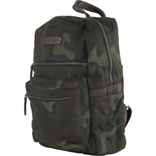 A.G. Spalding & Bros Elegant Camouflage Round Backpack green-cotton-backpack