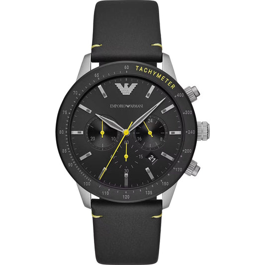 Emporio Armani Elegant Chronograph Leather Strap Watch black-leather-chronograph-watch watch-chronograph-man-emporio-armani-ar11325_397958_zoom-4712afed-810.jpg
